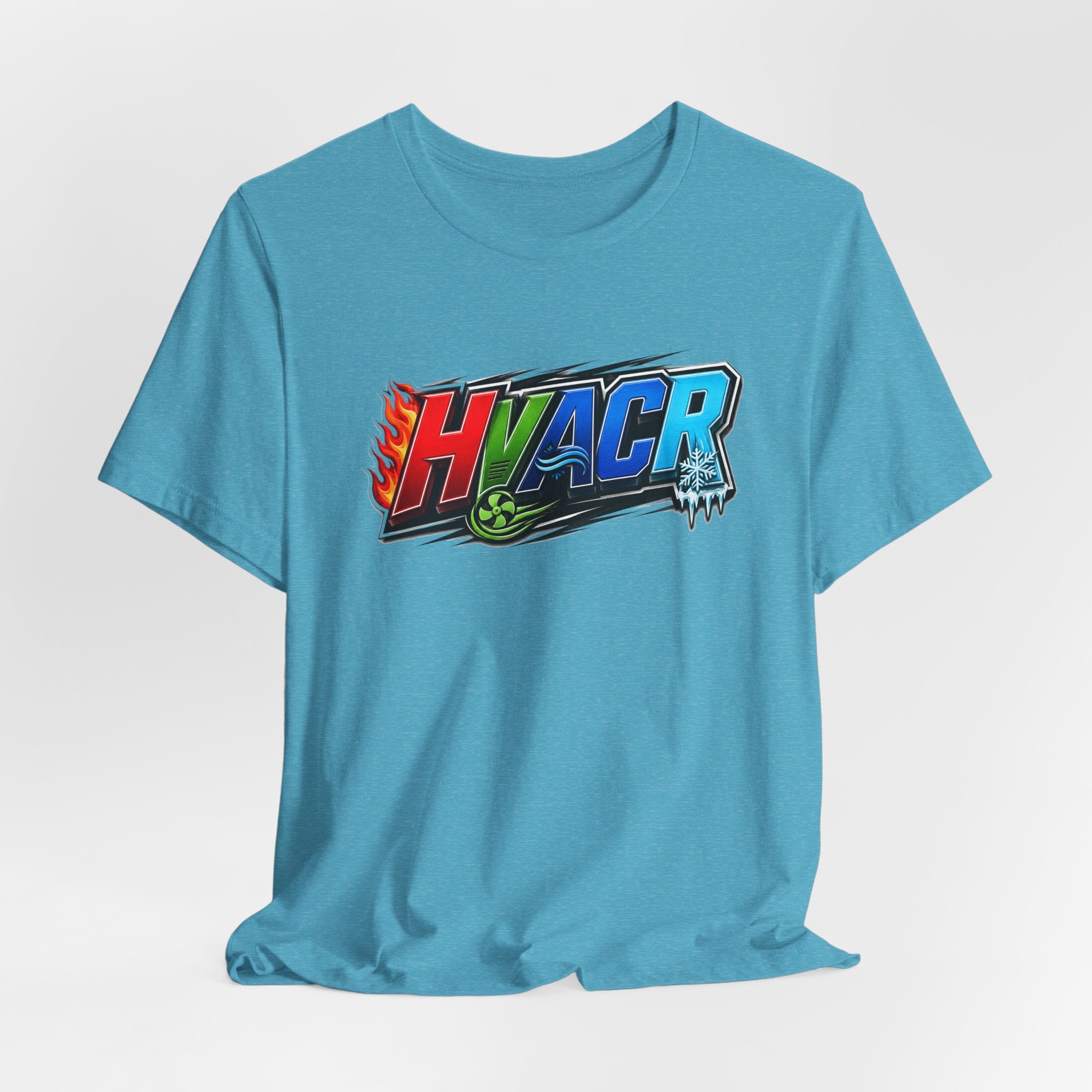 HVACR Trade Tee — Heat, Air, Cold, Freeze (Light Colors)