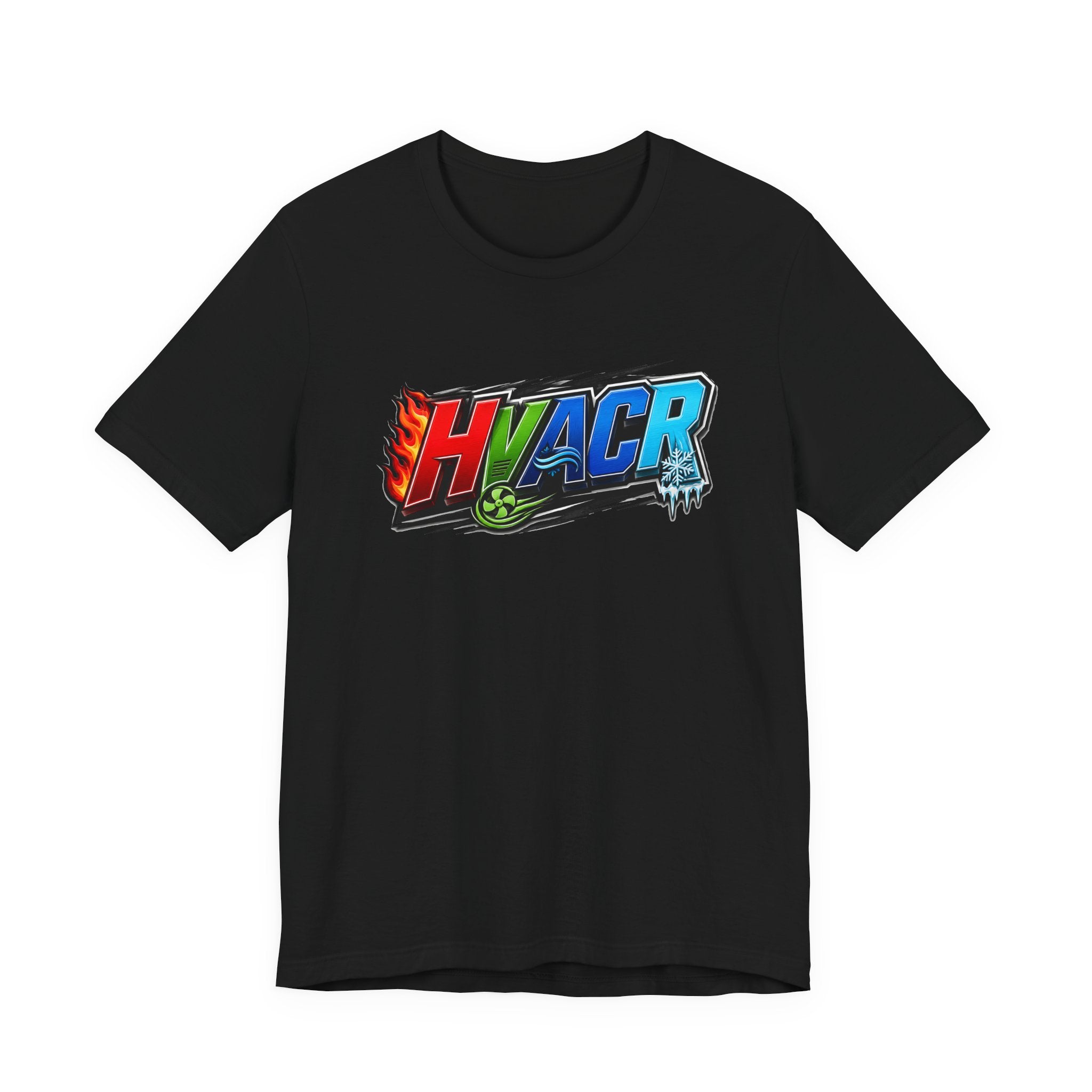 HVACR Trade Tee — Heat, Air, Cold, Freeze (Dark Colors)
