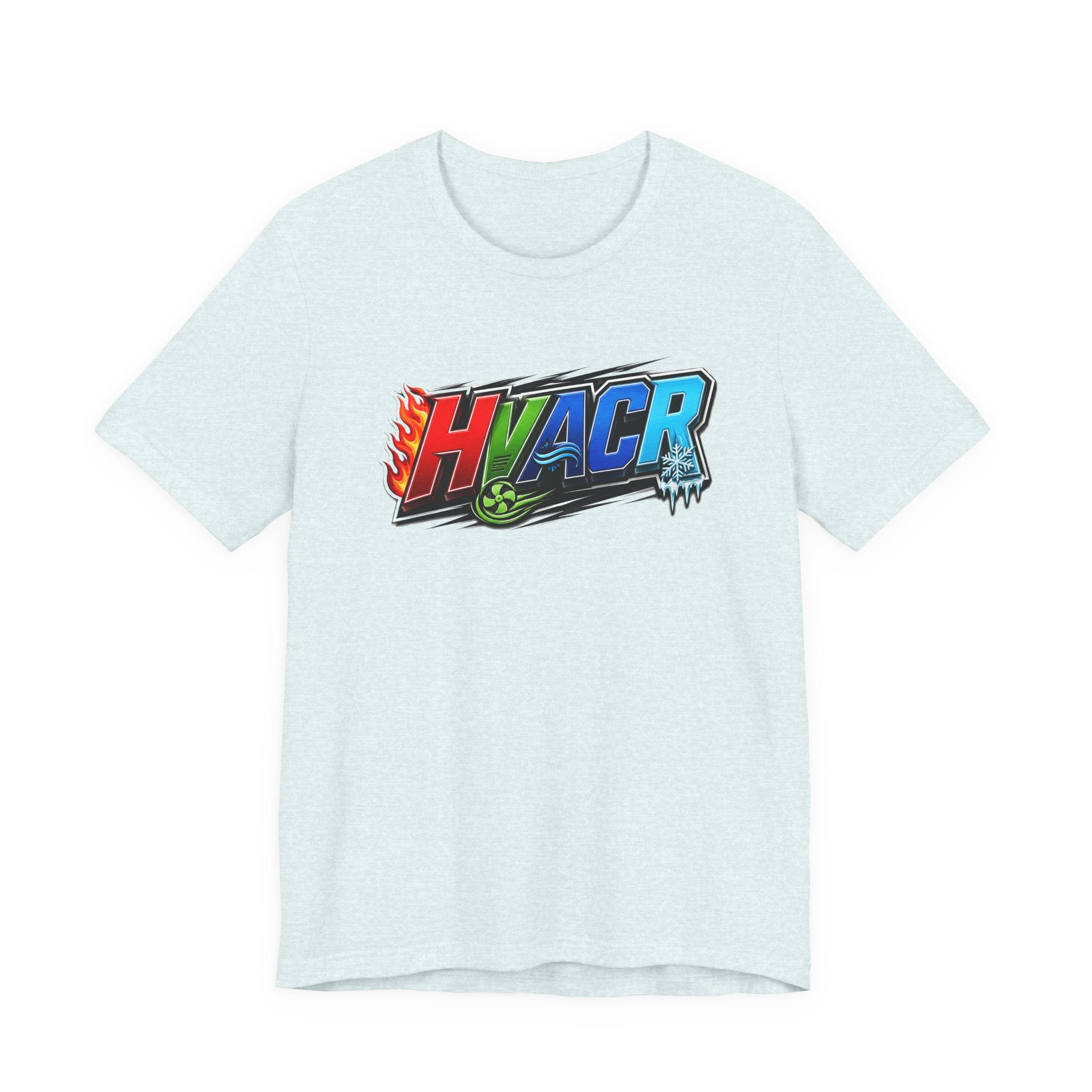 HVACR Trade Tee — Heat, Air, Cold, Freeze (Light Colors)