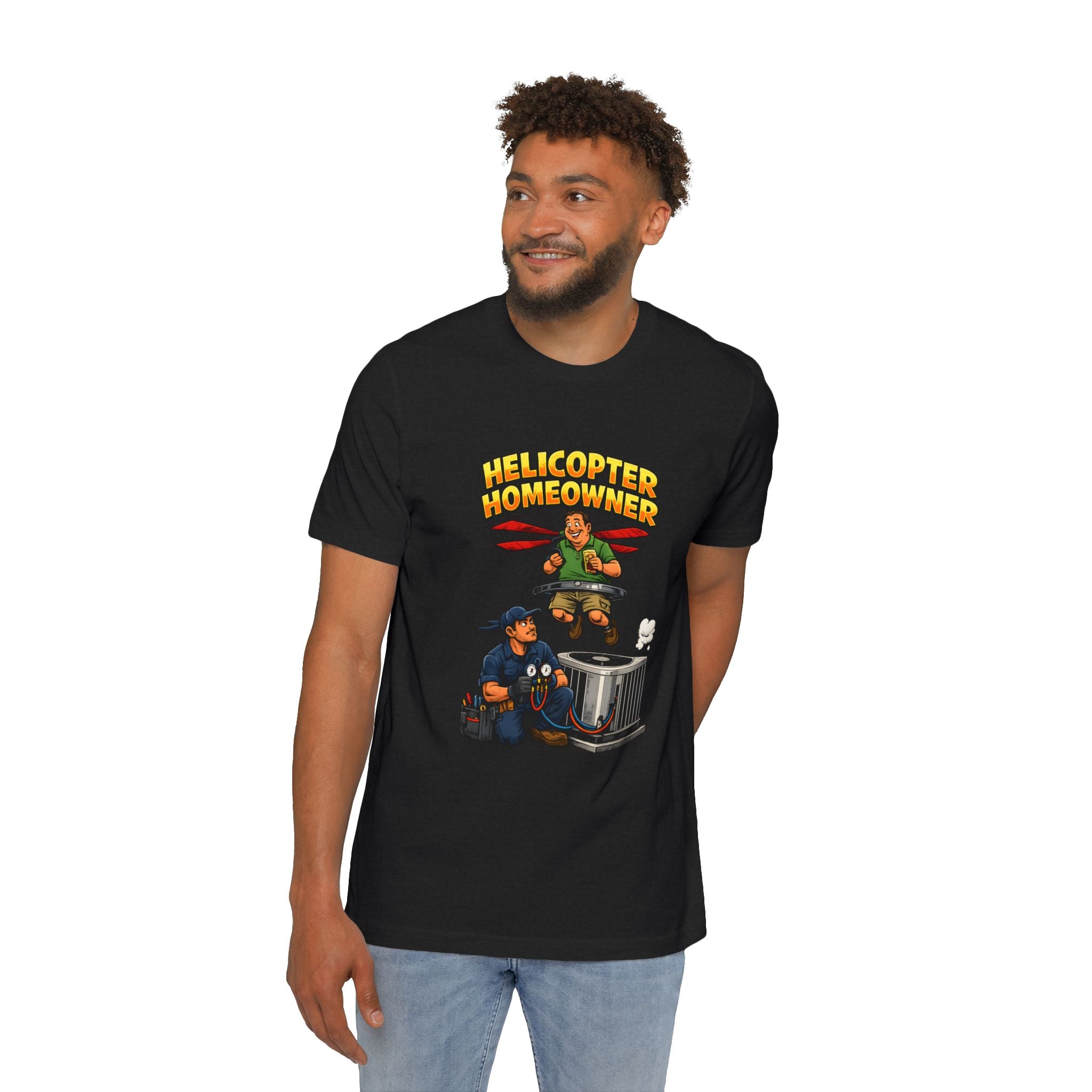 Helicopter Homeowner Tee | HVAC Tech Humor Shirt