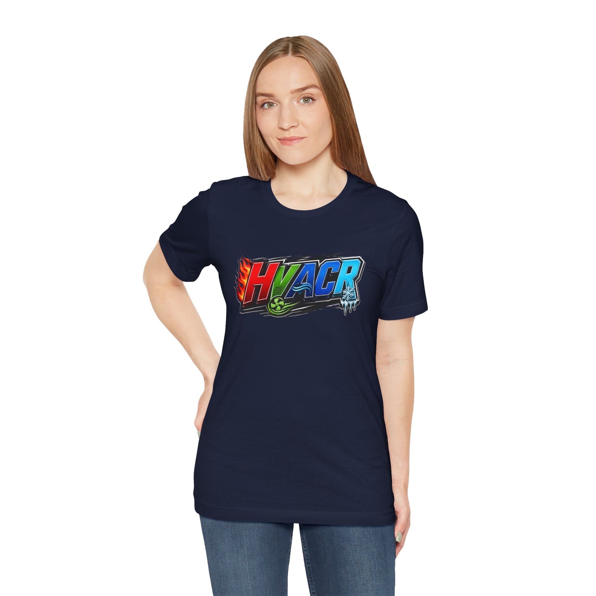 HVACR Trade Tee — Heat, Air, Cold, Freeze (Dark Colors)