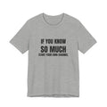 If You Know So Much Start Your Own Channel - Funny HVAC Tech YouTube Tee (Light Colors)
