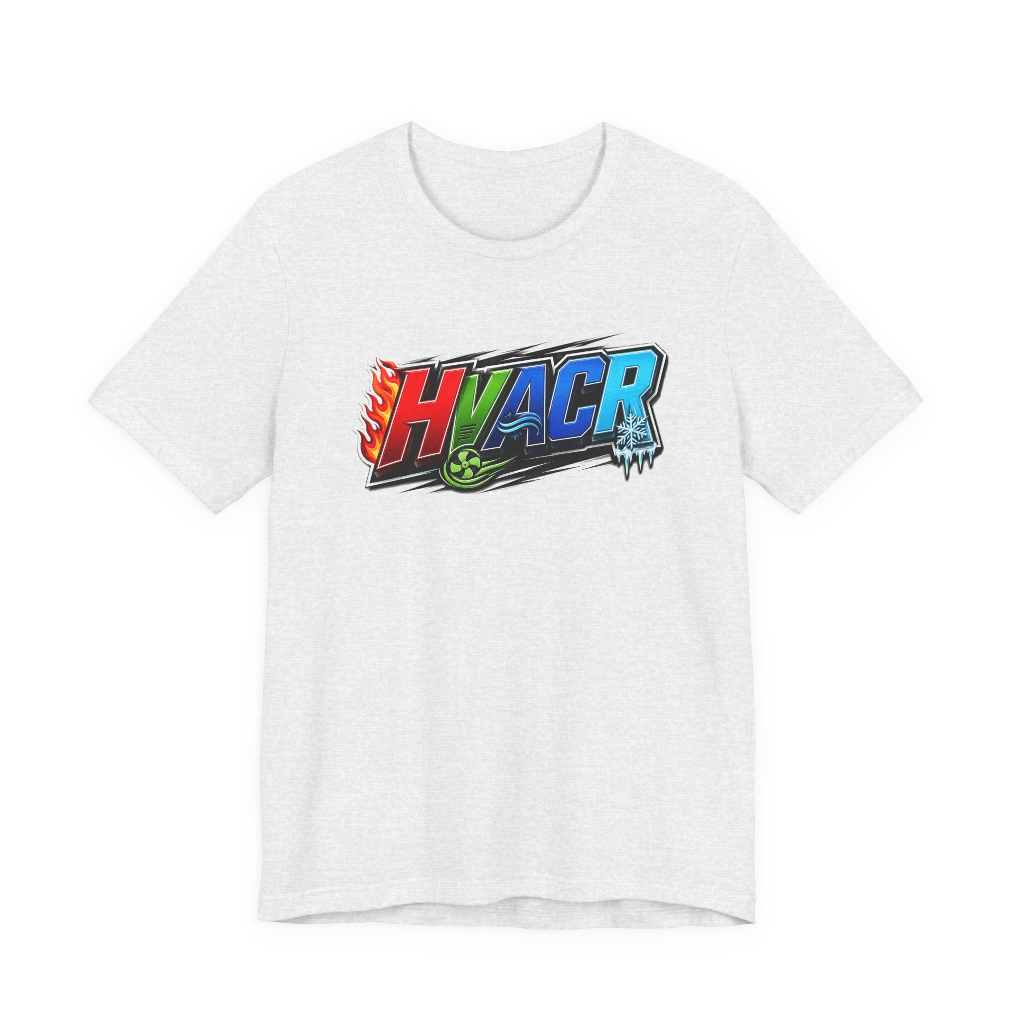 HVACR Trade Tee — Heat, Air, Cold, Freeze (Light Colors)