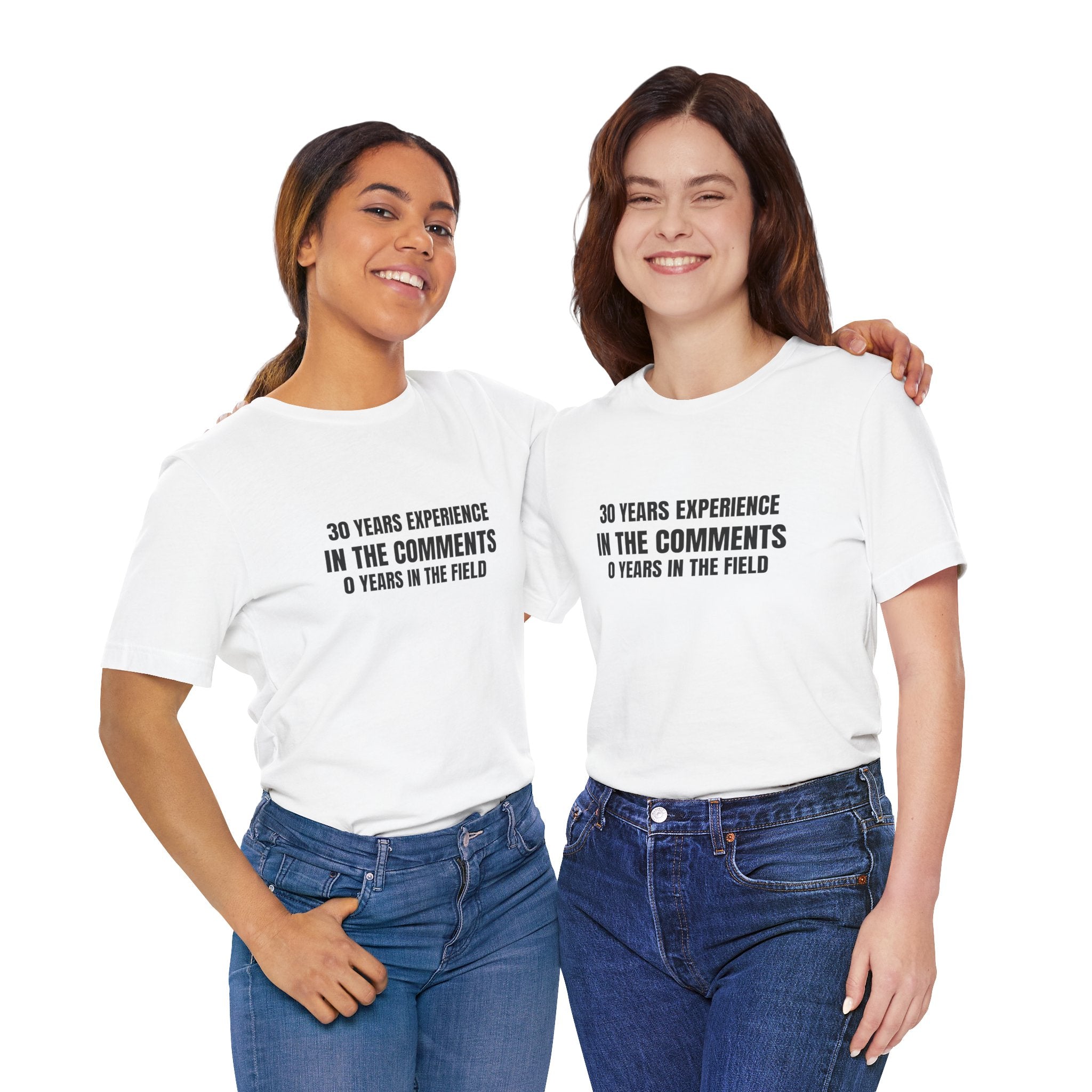 30 Years Experience In The Comments 0 Years In The Field - Funny HVAC YouTube Tee (Light Colors)