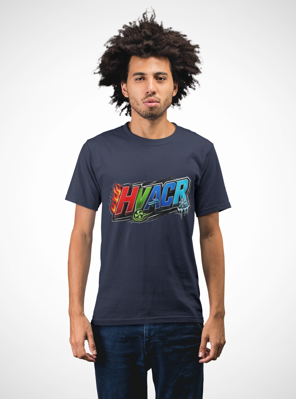 HVACR Trade Tee — Heat, Air, Cold, Freeze (Dark Colors)