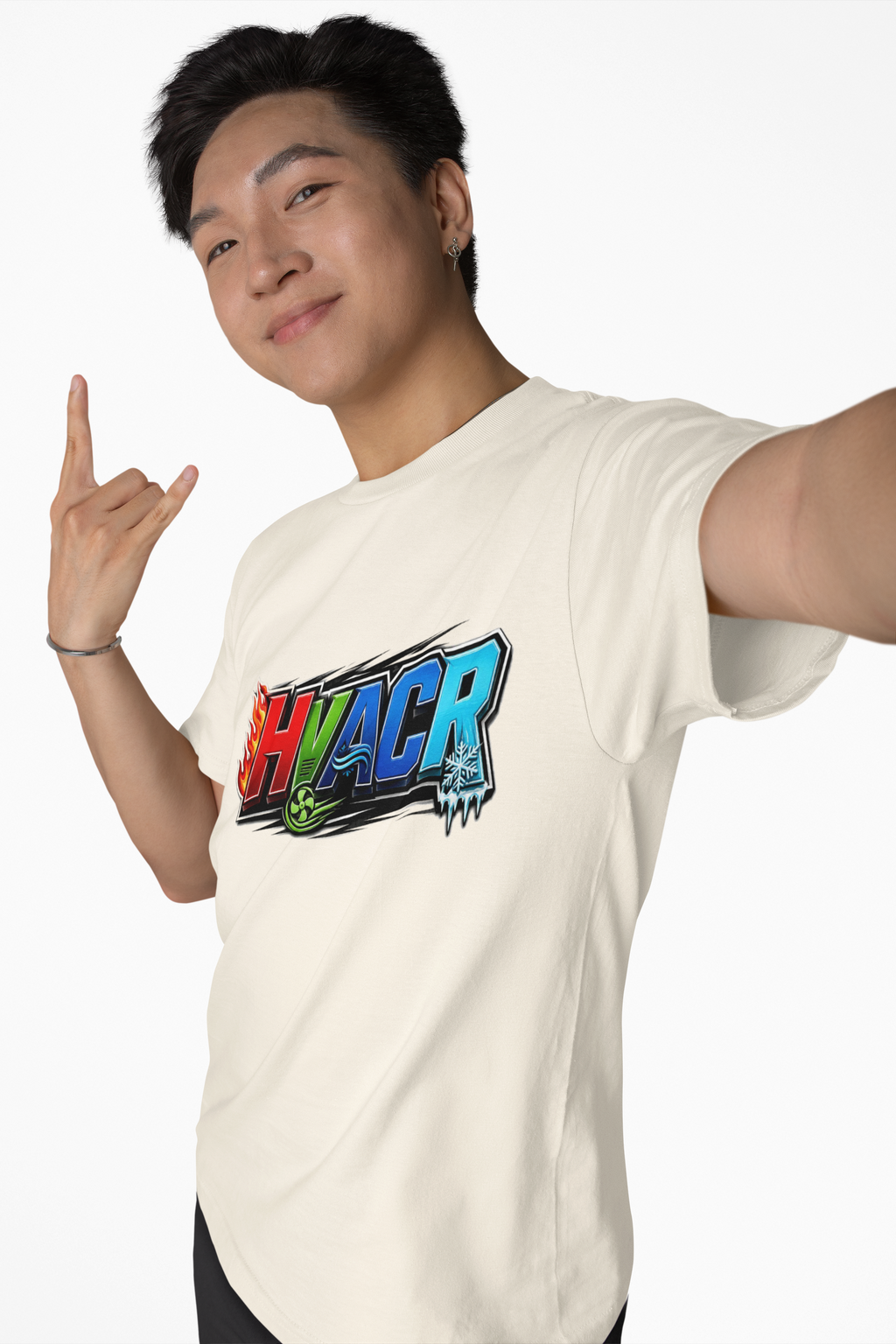 HVACR Trade Tee — Heat, Air, Cold, Freeze (Light Colors)