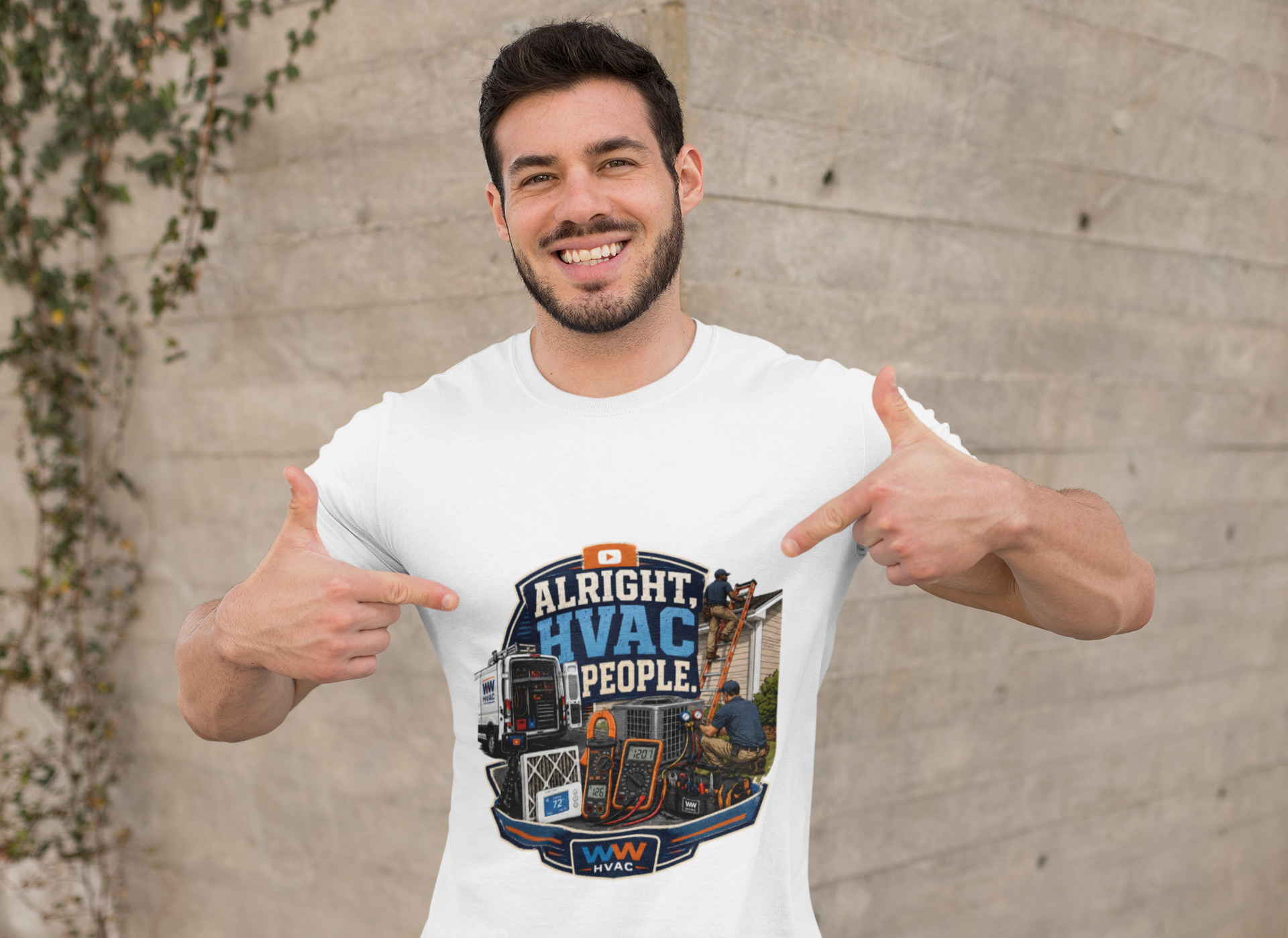 Alright, HVAC People. Tee – WW HVAC Trade Shirt