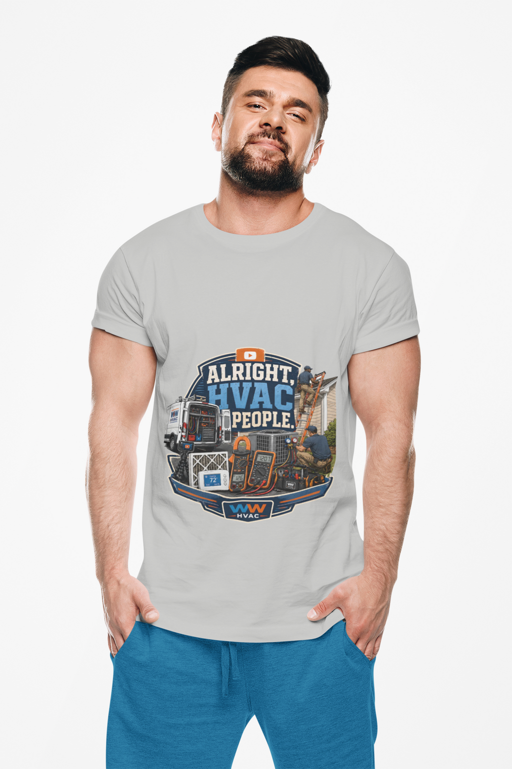 Alright, HVAC People. Tee – WW HVAC Trade Shirt