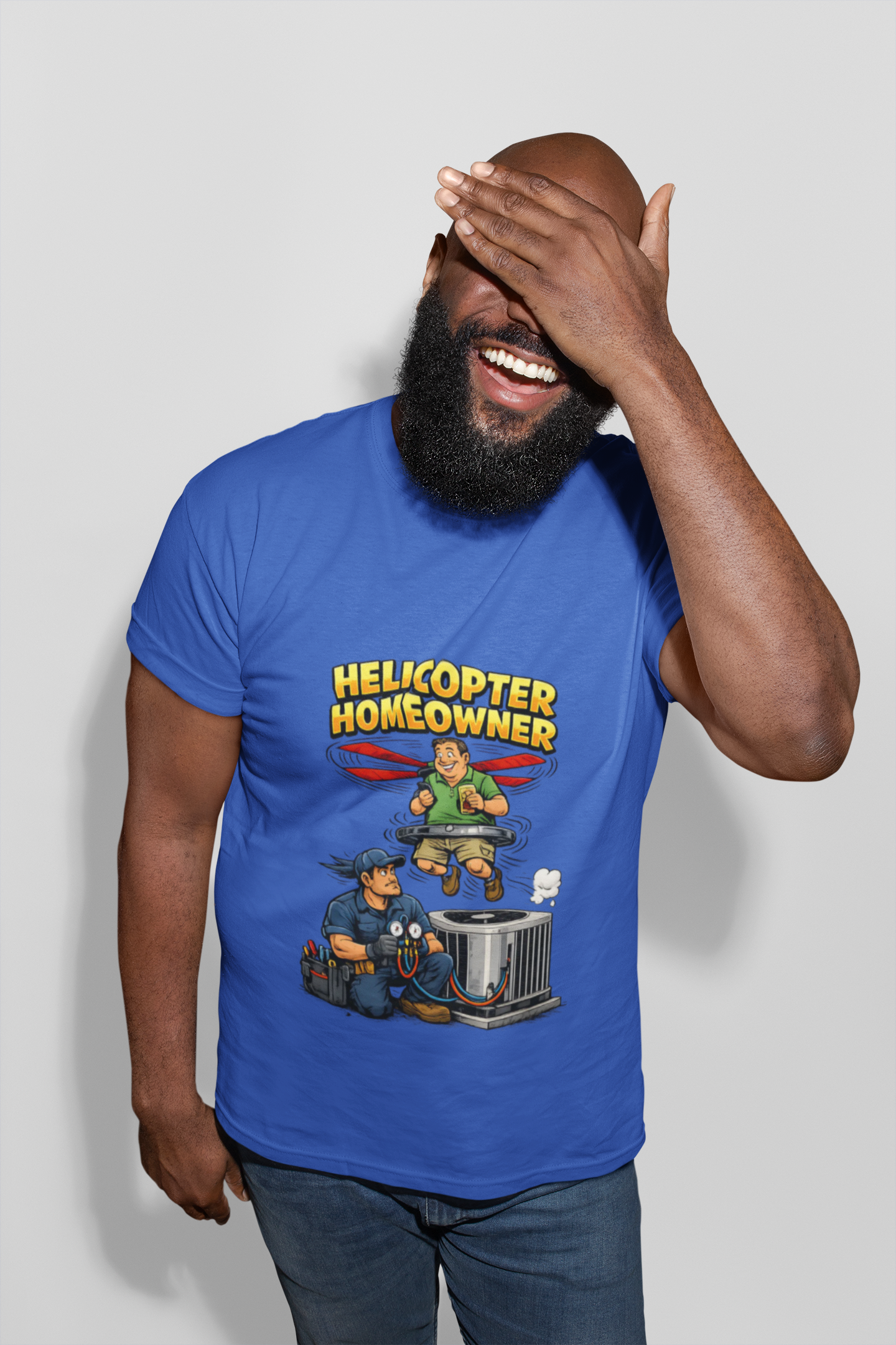 Helicopter Homeowner Tee | HVAC Tech Humor Shirt