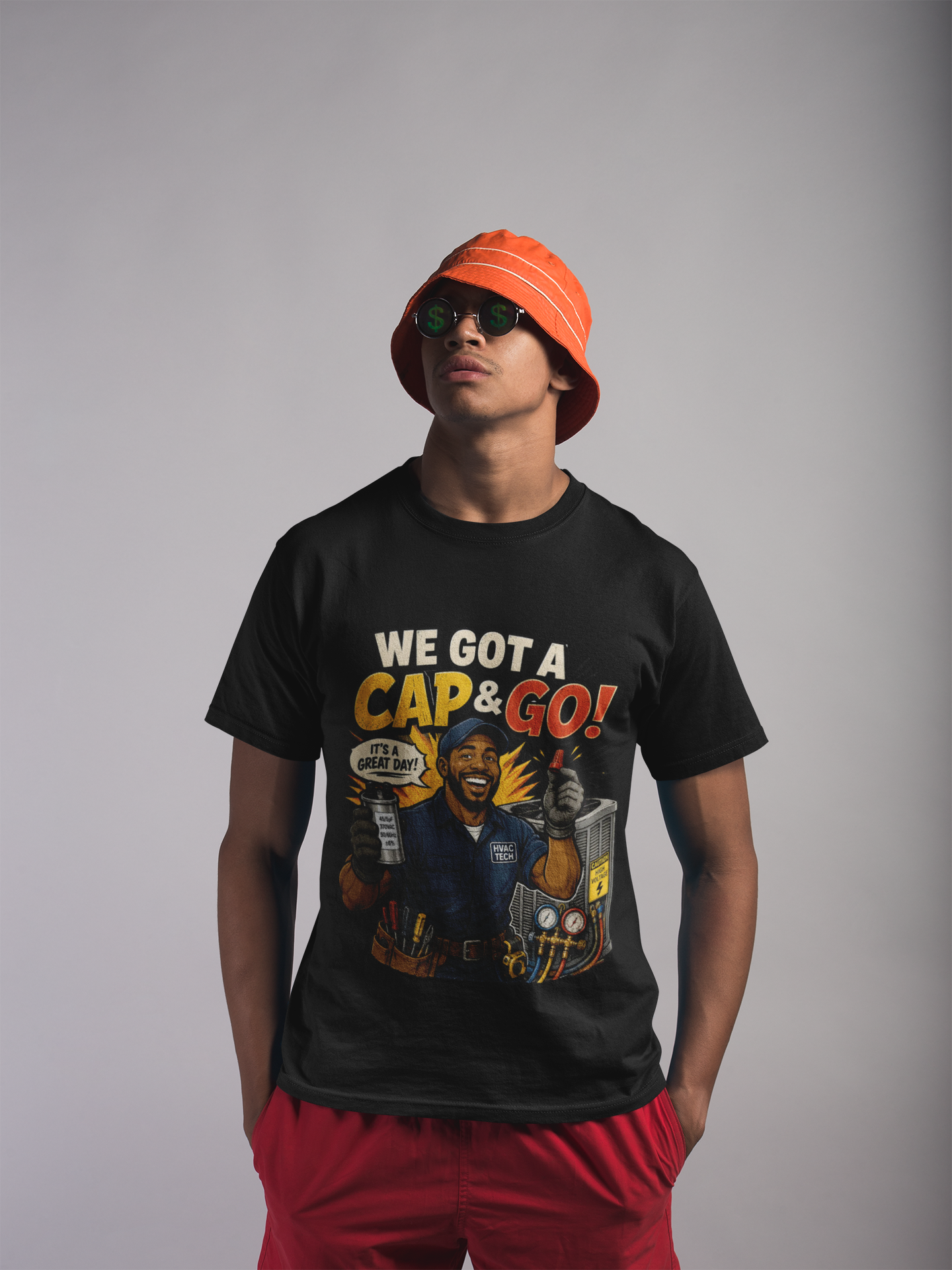 We Got a Cap & Go Tee | HVAC Capacitor Humor Shirt