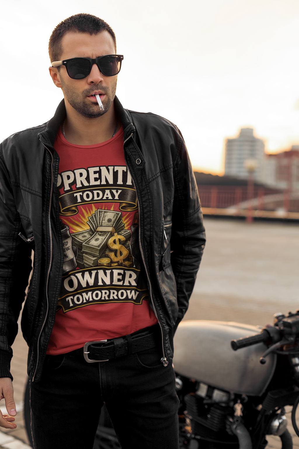 HVAC Apprentice to Owner Shirt | Cap & Cash Money Trade Tee for Technicians