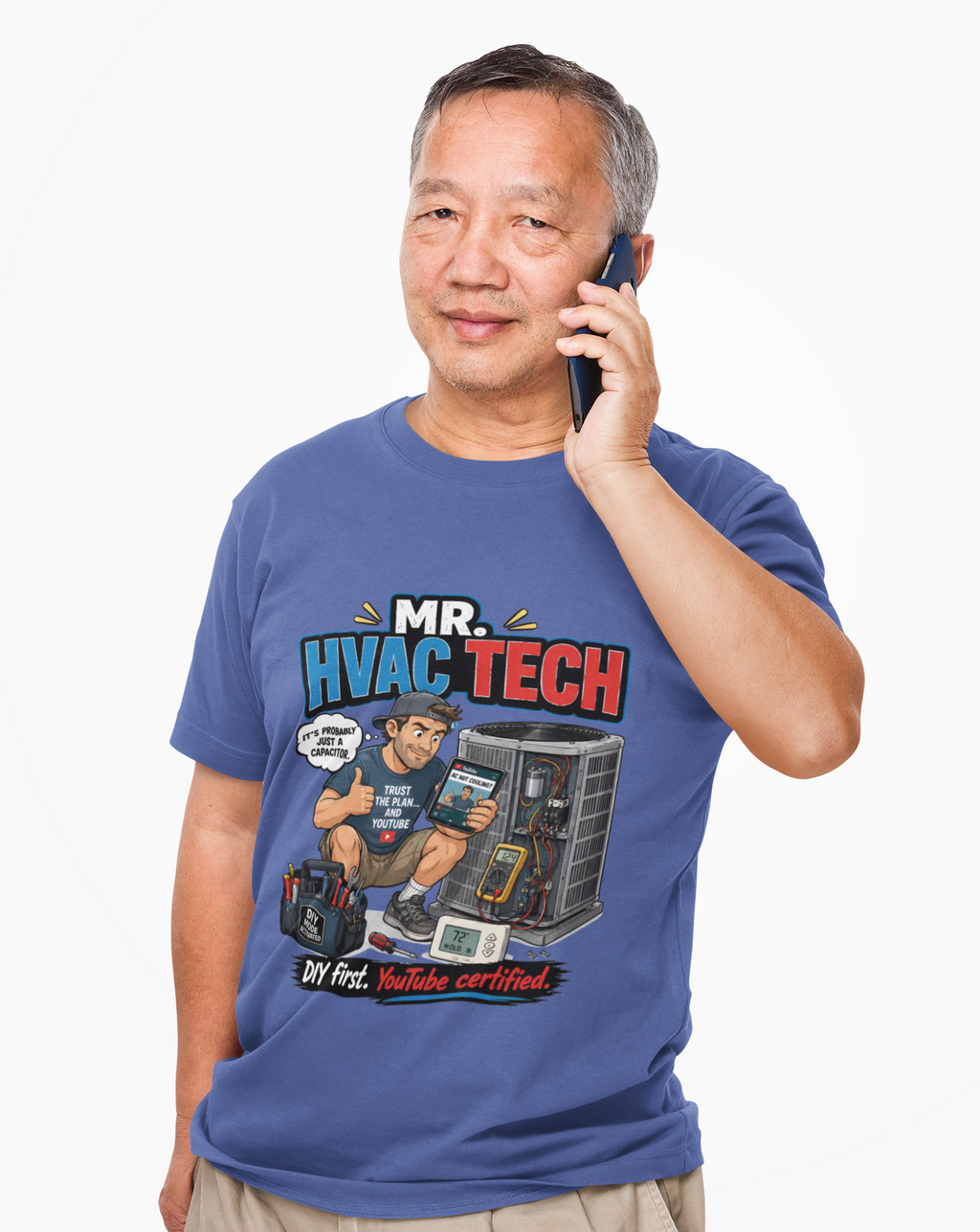 Mr. HVAC Tech Tee — Funny DIY Homeowner YouTube Certified Shirt