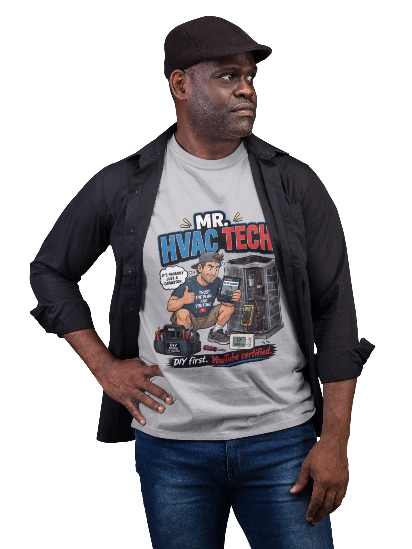 Mr. HVAC Tech Tee — Funny DIY Homeowner YouTube Certified Shirt
