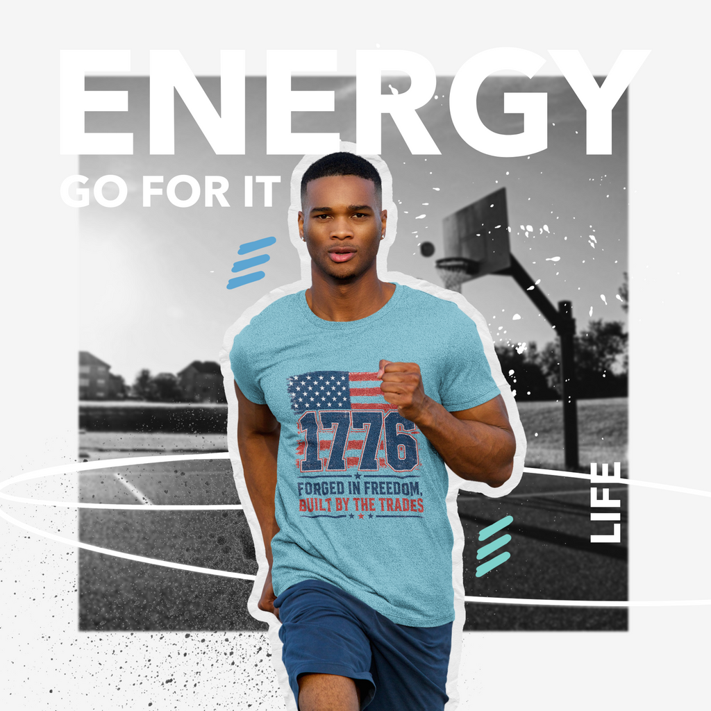 1776 Forged in Freedom Tee | Patriotic HVAC & Skilled Trades Shirt