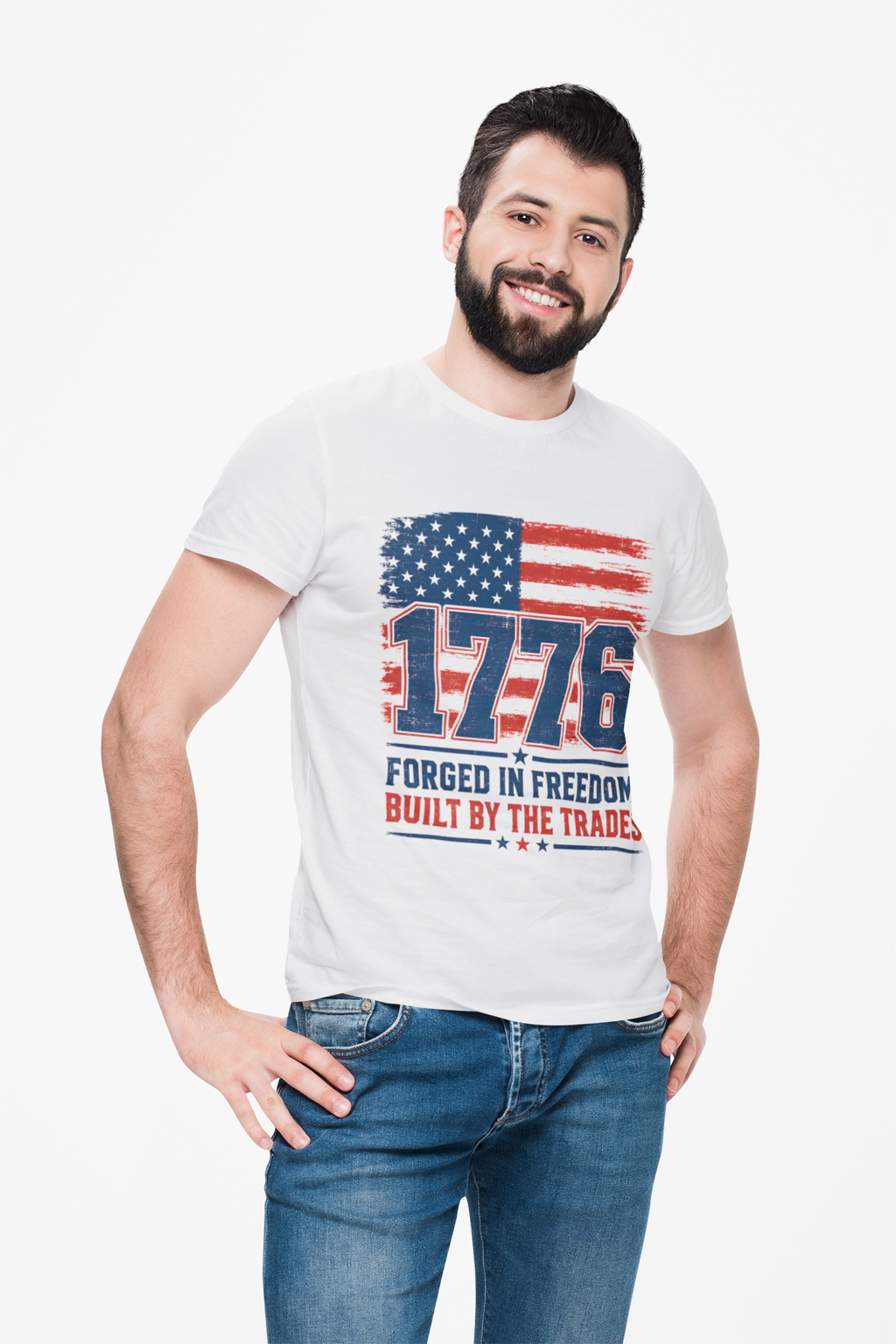 1776 Forged in Freedom Tee | Patriotic HVAC & Skilled Trades Shirt
