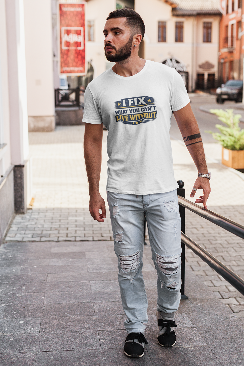 I Fix What You Can't Live Without Tee | Funny HVAC Tech Shirt