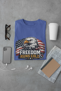 Freedom Runs Cold Tee | Patriotic HVAC & Refrigeration Shirt USA