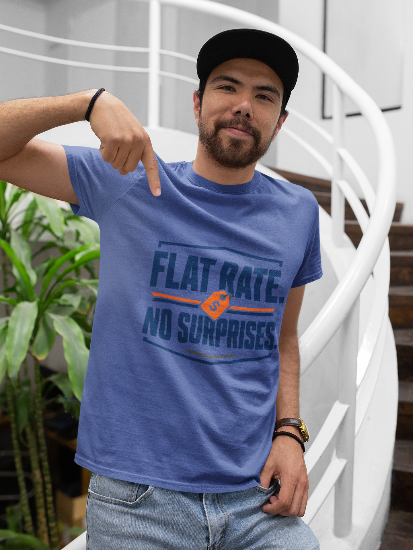 Flat Rate No Surprises HVAC Tech Shirt, Honest Pricing AC Repair Contractor Tee, Heating Cooling T-Shirt