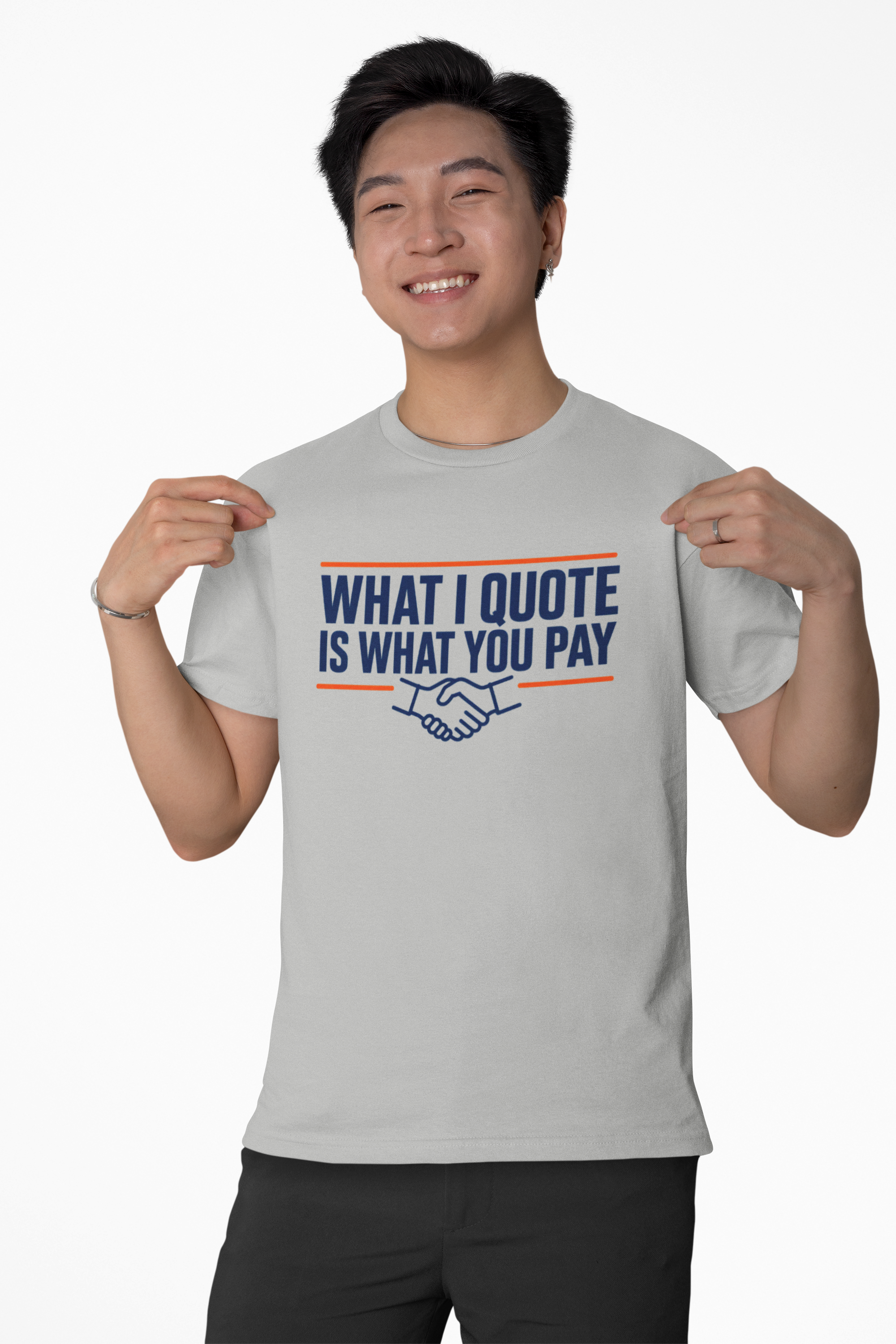 What I Quote Is What You Pay HVAC Shirt, HVAC Business Owner Gift, Flat Rate Honest Pricing Contractor Tee, AC Repair Tradesman T-Shirt