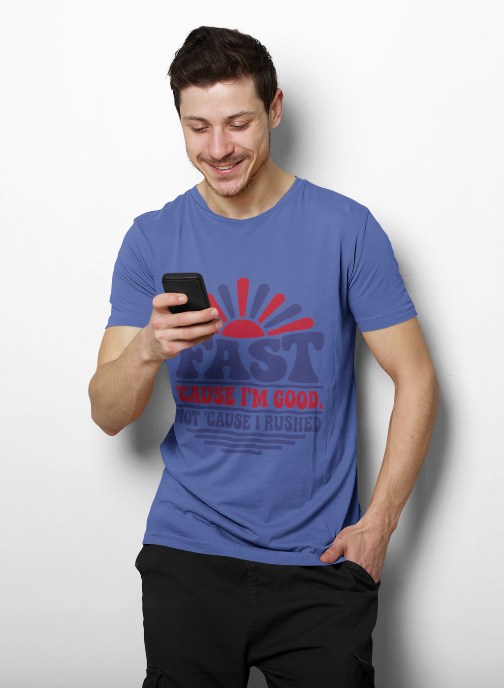 Fast Cause Im Good Not Cause I Rushed HVAC Tech Shirt, Funny HVAC Technician Gift, Flat Rate AC Repair Tradesman Tee, Heating Cooling T-Shirt