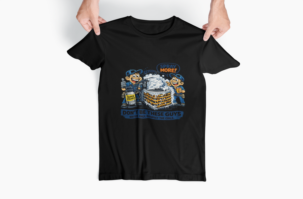 Don't Be These Guys Tee — Funny HVAC Coil Cleaning Tech Shirt
