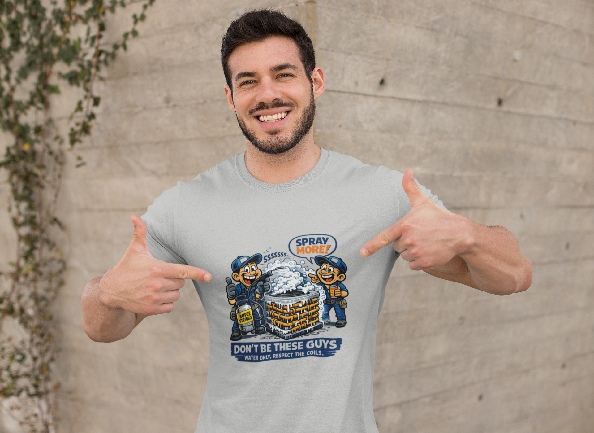 Don't Be These Guys Tee — Funny HVAC Coil Cleaning Tech Shirt