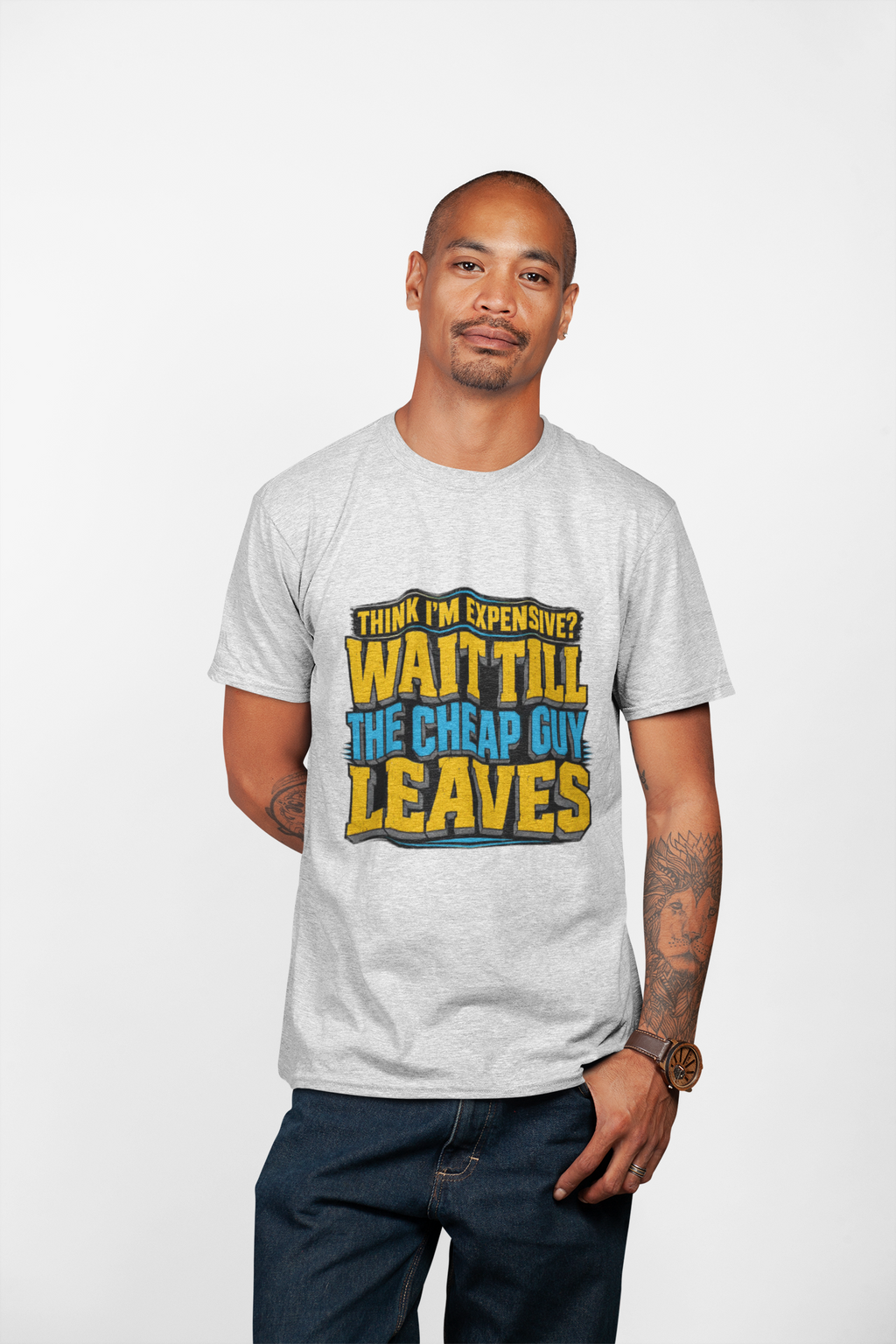 Wait Till The Cheap Guy Leaves Tee — HVAC Pricing Value Pro Shirt