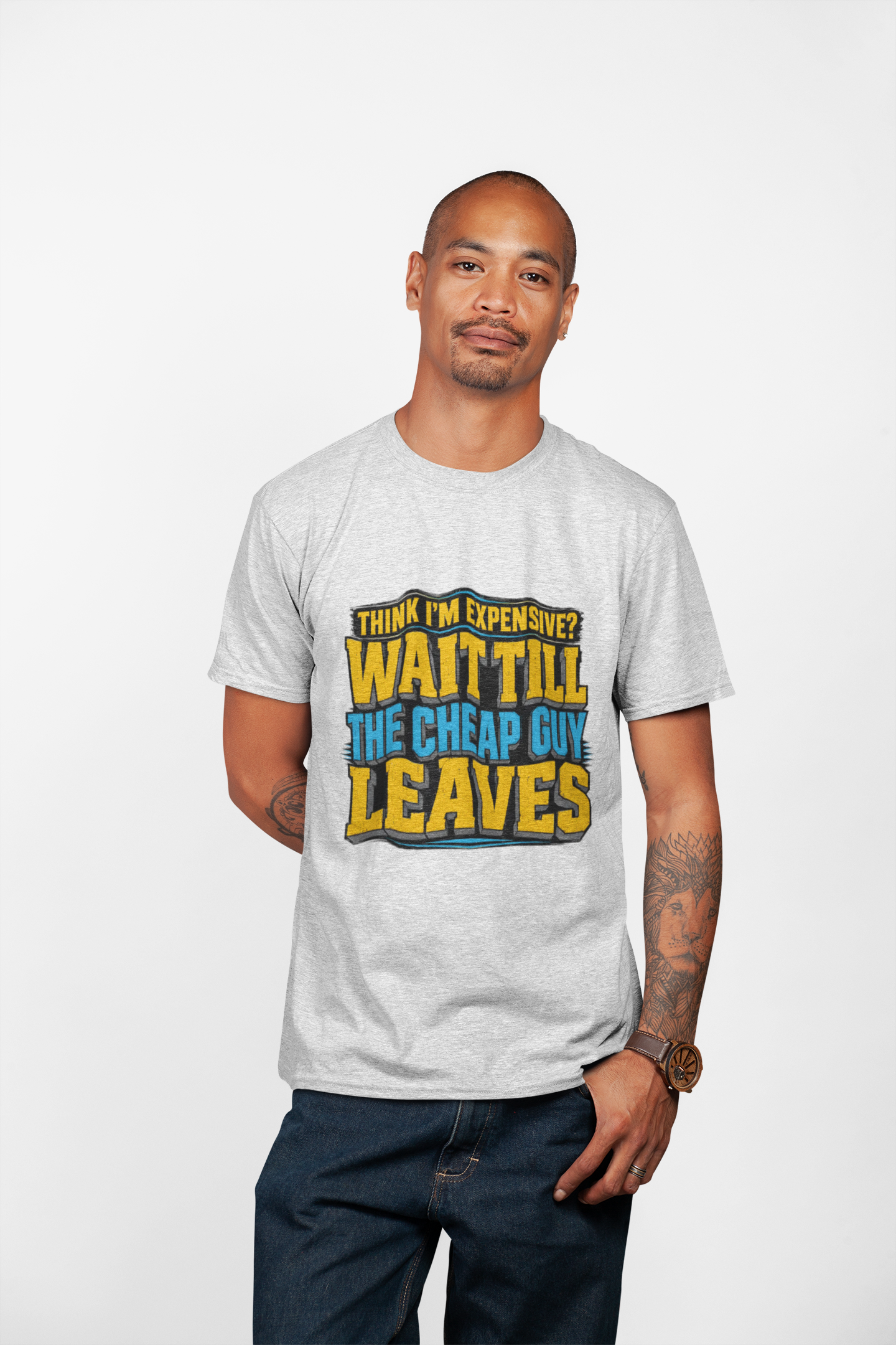 Wait Till The Cheap Guy Leaves Tee — HVAC Pricing Value Pro Shirt