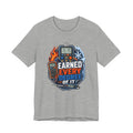 Earned Every Degree Of It HVAC Tech Shirt, Manifold Gauge Fire & Ice Tee, Funny HVAC Technician Gift, AC Heating Refrigeration T-Shirt