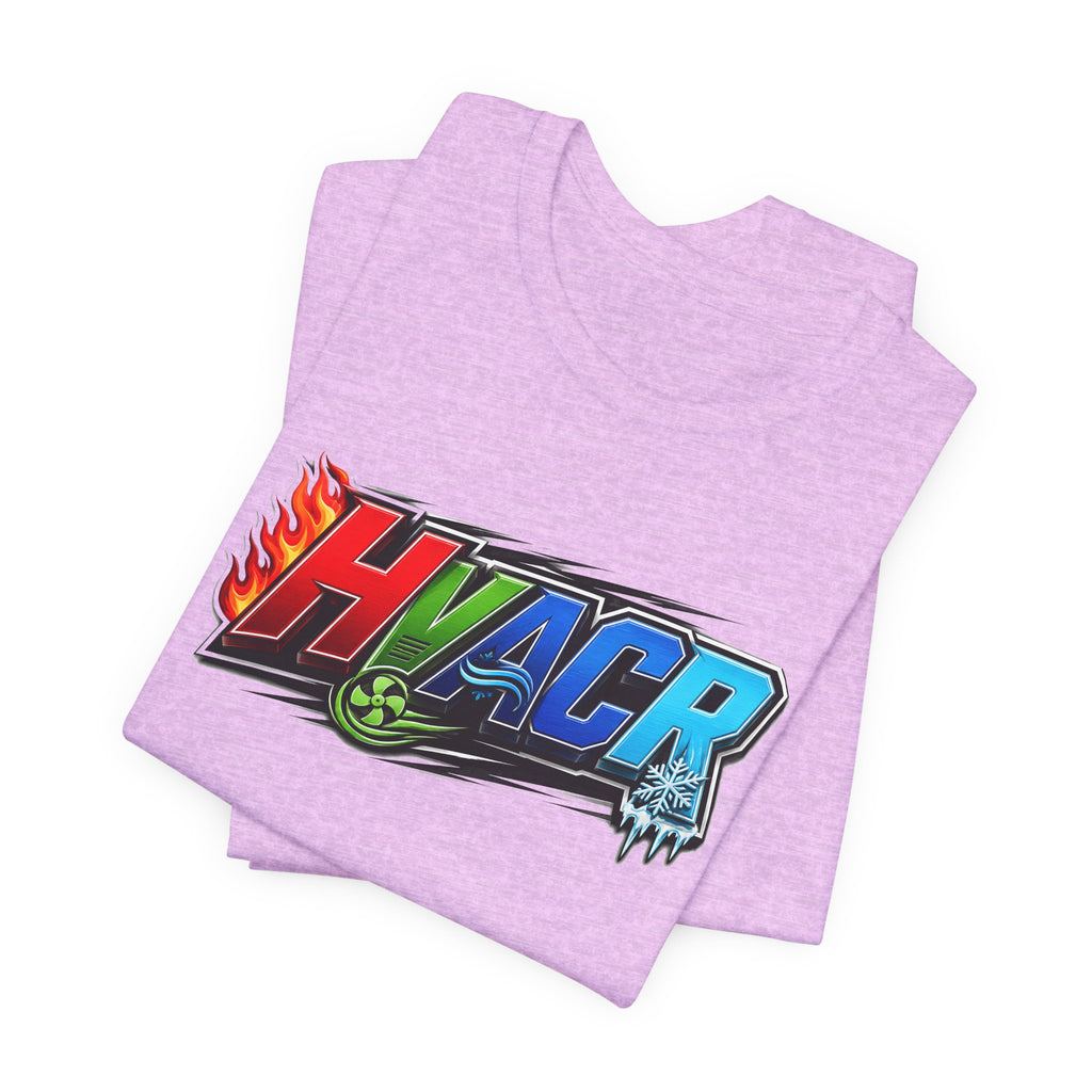 HVACR Trade Tee — Heat, Air, Cold, Freeze (Light Colors)