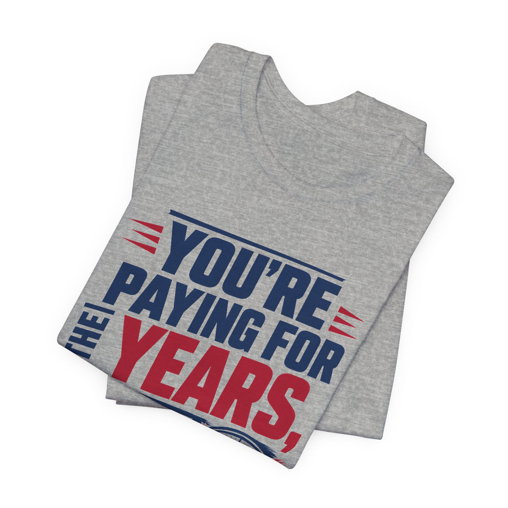 Youre Paying For The Years Not The Hours HVAC Shirt, Funny Flat Rate HVAC Tech Gift, Experienced Technician Tradesman Tee, AC Repair T-Shirt
