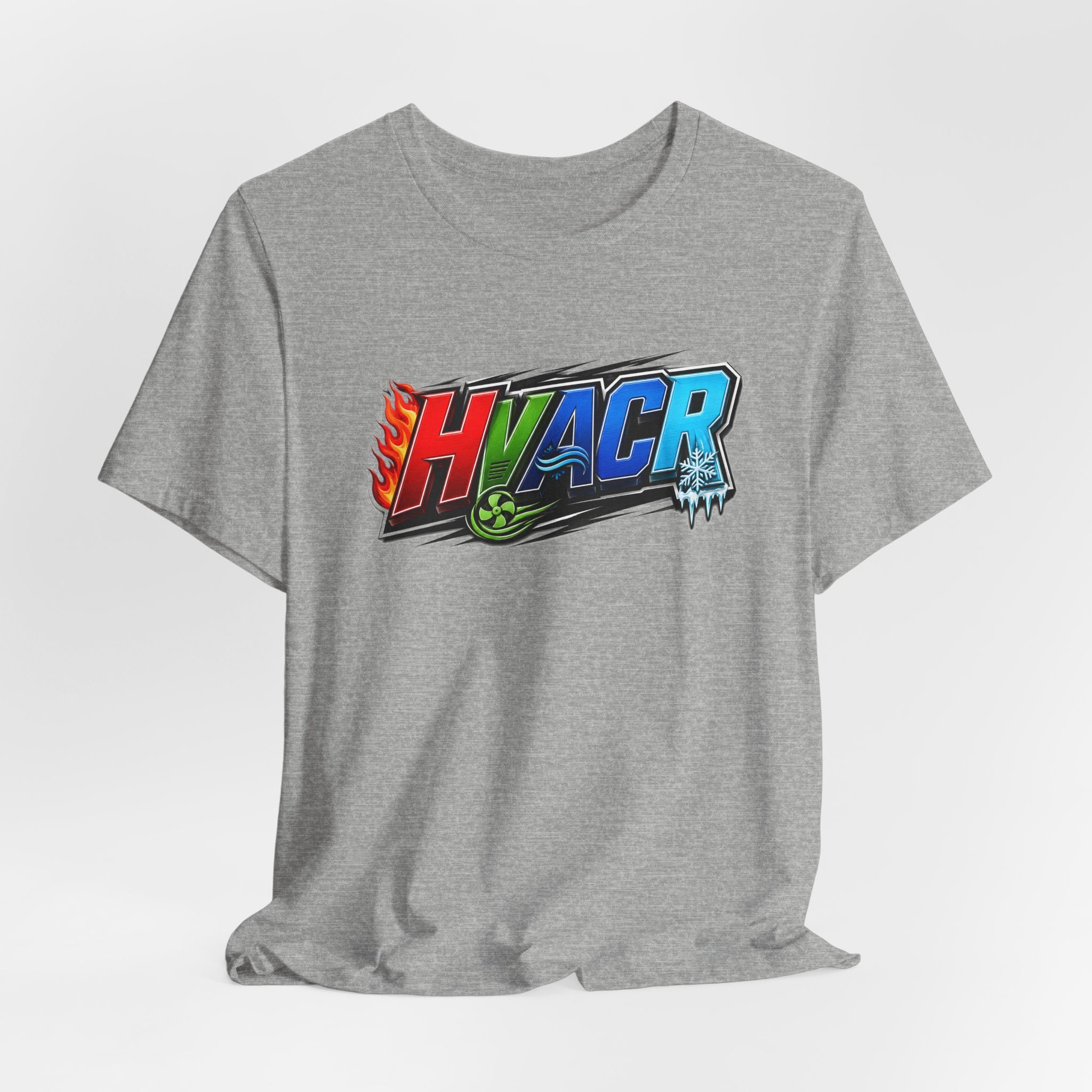 HVACR Trade Tee — Heat, Air, Cold, Freeze (Light Colors)