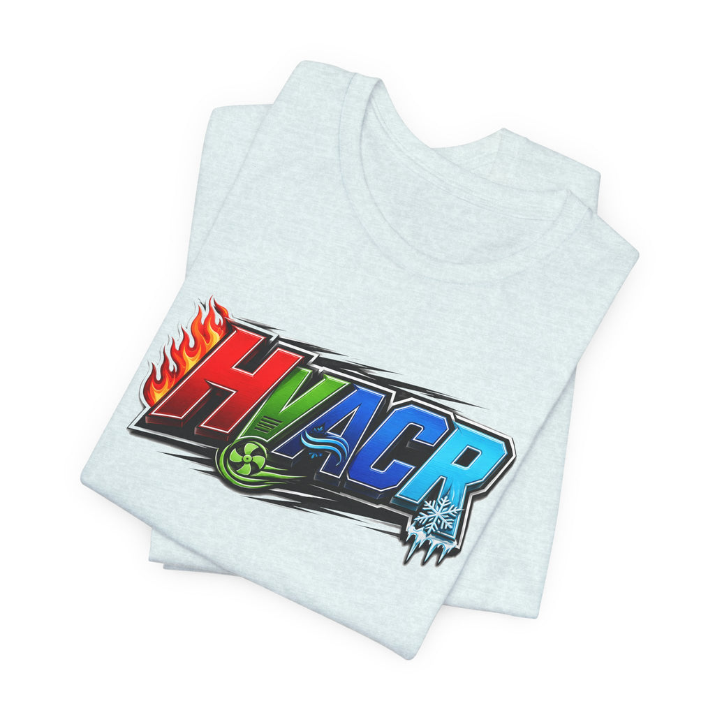 HVACR Trade Tee — Heat, Air, Cold, Freeze (Light Colors)