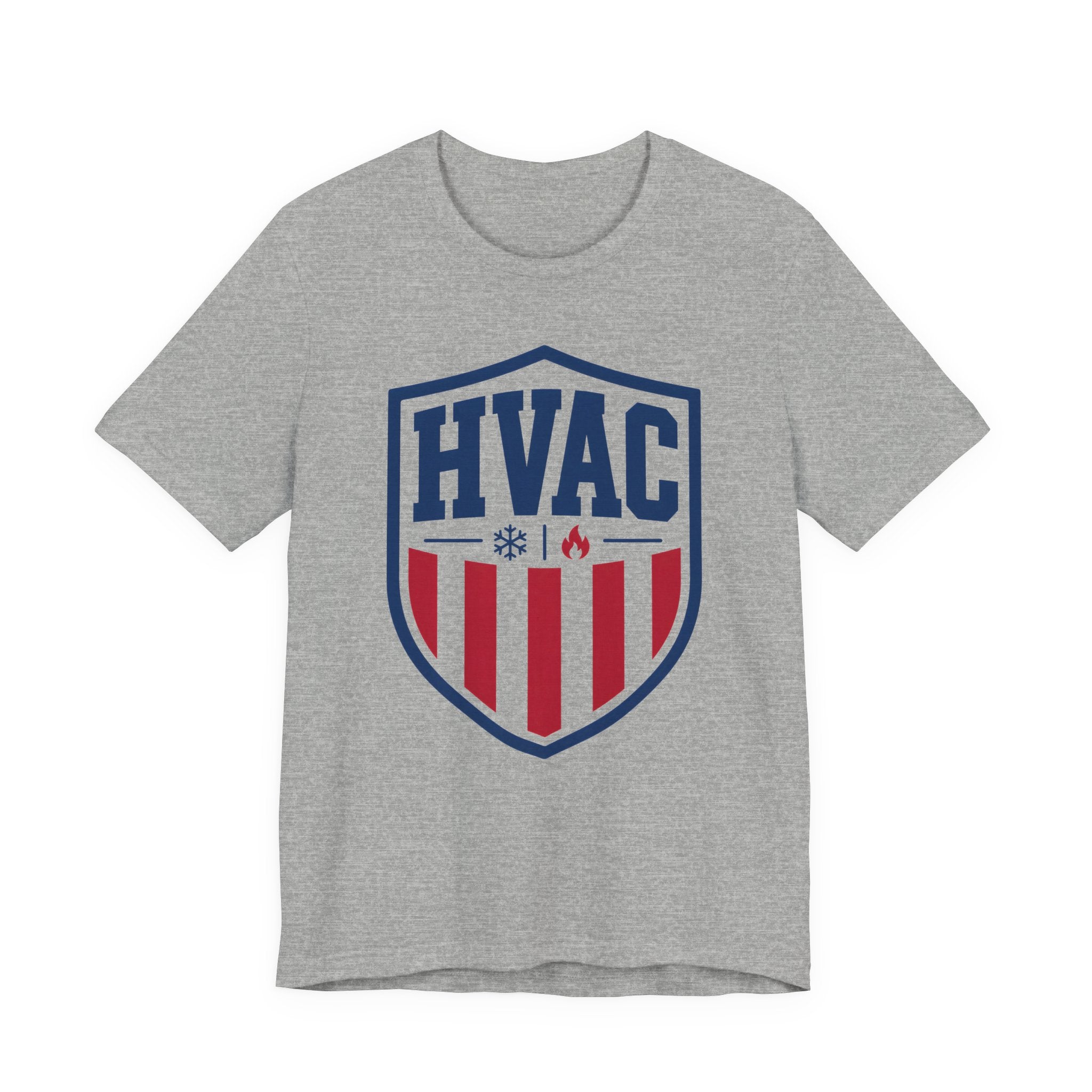 HVAC American Pride Shield Shirt, Patriotic HVAC Tech Gift, USA Trade Pride Tradesman Tee, Heating Cooling AC Repair T-Shirt