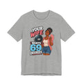T-Shirt — "Your Wife Wants 69 Degrees" Retro Pinup Graphic Tee