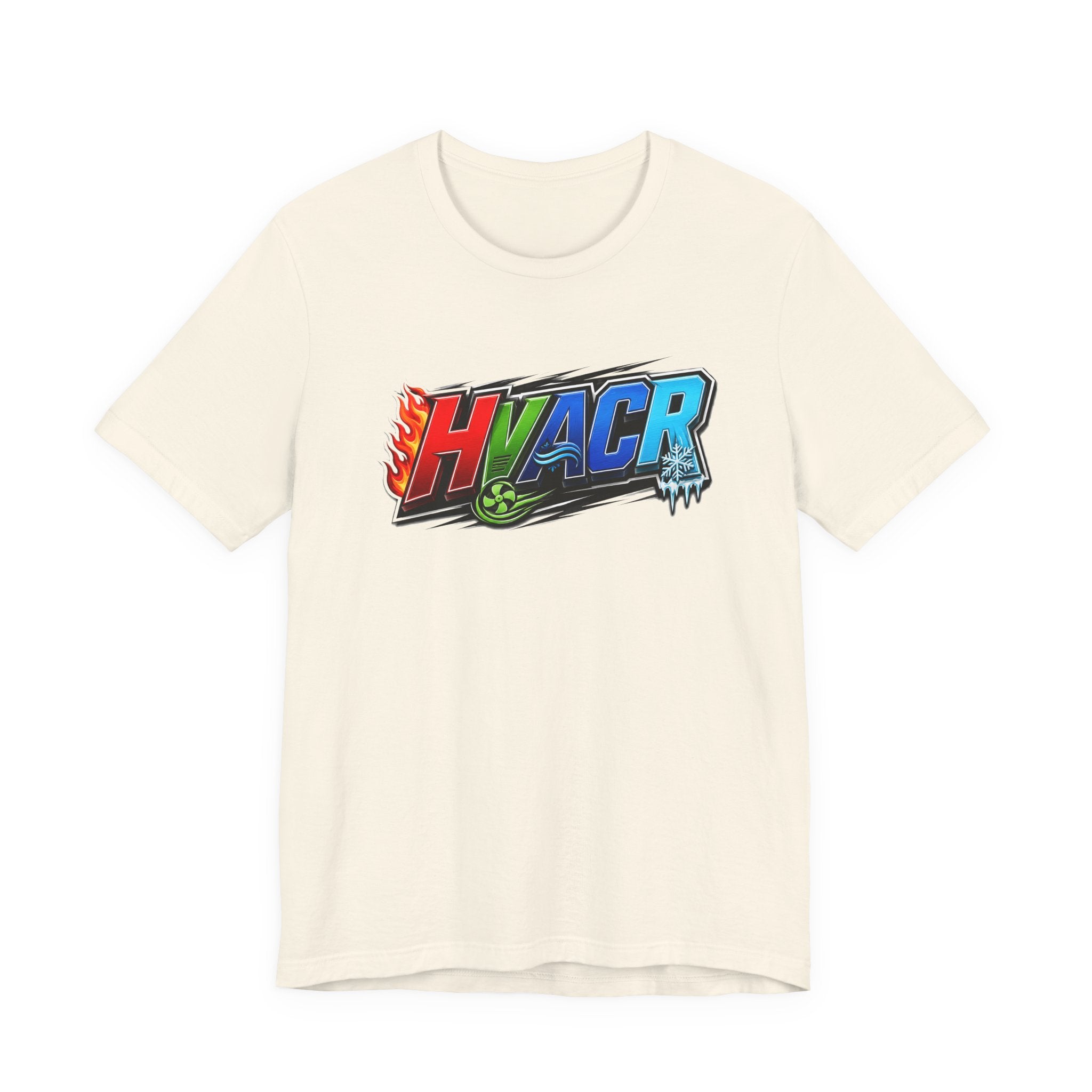 HVACR Trade Tee — Heat, Air, Cold, Freeze (Light Colors)