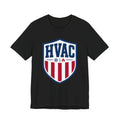 HVAC American Pride Shield Shirt, Patriotic HVAC Technician Gift, USA Trade Pride AC Repair Tradesman Tee, Heating Cooling T-Shirt